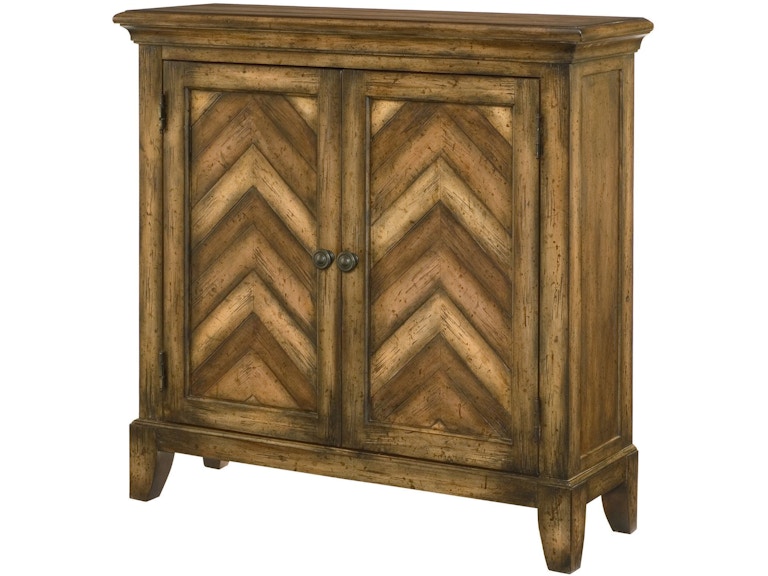 norrwood Hammary Living Room Chevron Cabinet 090-665 at Norwood Furniture