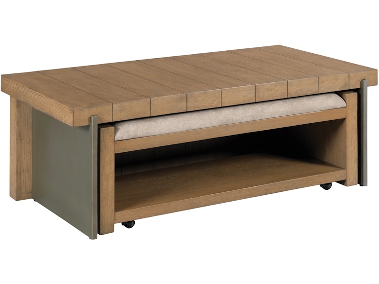 norrwood Hammary Living Room Spence Coffee Table And Bench 090-1207 at Norwood Furniture