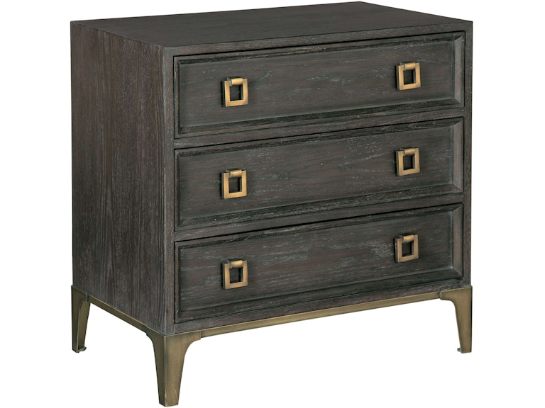 norrwood Hekman Bedroom Edgewater Three Drawer Nightstand 23863 at Norwood Furniture