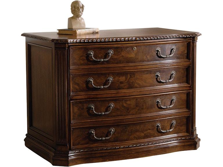 norrwood Hekman Home Office Old World Walnut Burl Executive File Cabinet 79163 at Norwood Furniture