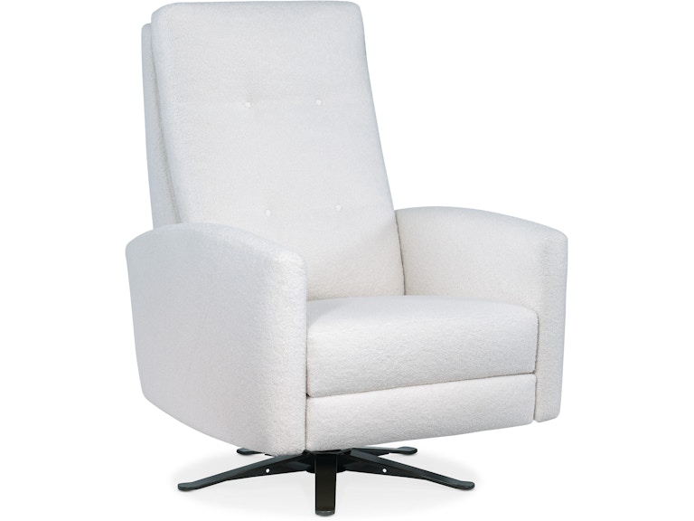 norrwood HF Custom Living Room Basil Tufted Back Swivel Recliner 5764-TBK at Norwood Furniture