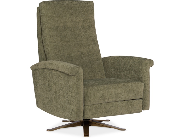 norrwood HF Custom Living Room Breck Tufted Back Swivel Recliner 5765-TBK at Norwood Furniture
