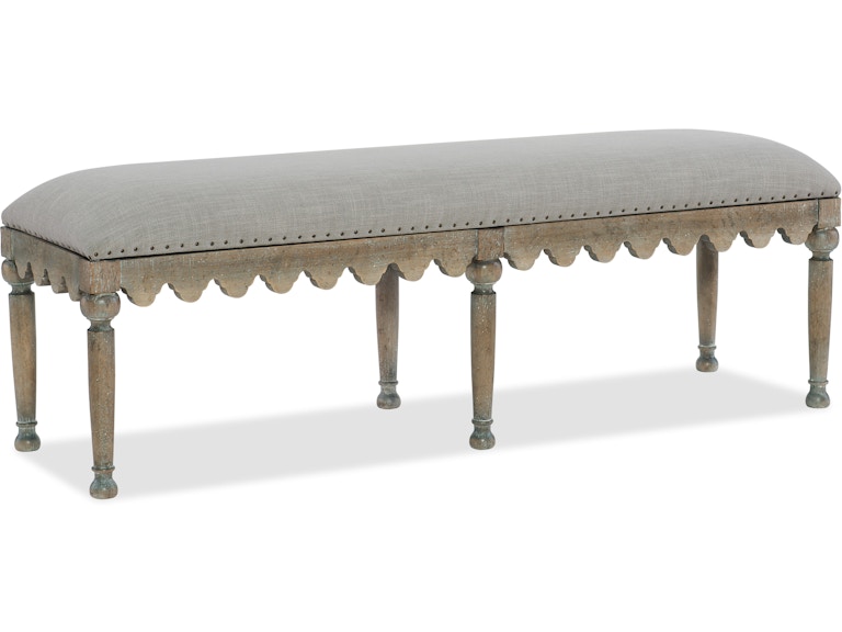 norrwood Hooker Furniture Bedroom Boheme Madera Bed Bench 5750-90019-MWD at Norwood Furniture