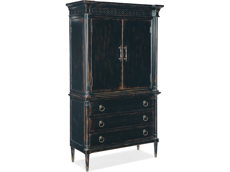 norrwood Hooker Furniture Bedroom Charleston Jewelry Armoire 6750-90014-97 at Norwood Furniture
