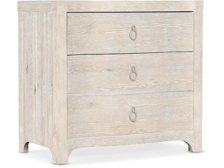 norrwood Hooker Furniture Bedroom Serenity Antigua Three Drawer Nightstand 6350-90116-80 at Norwood Furniture