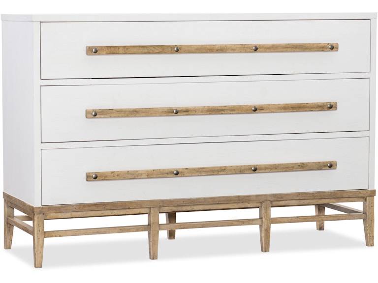 norrwood Hooker Furniture Bedroom Urban Elevation Three-Drawer Bachelors Chest 1620-90101-WH at Norwood Furniture