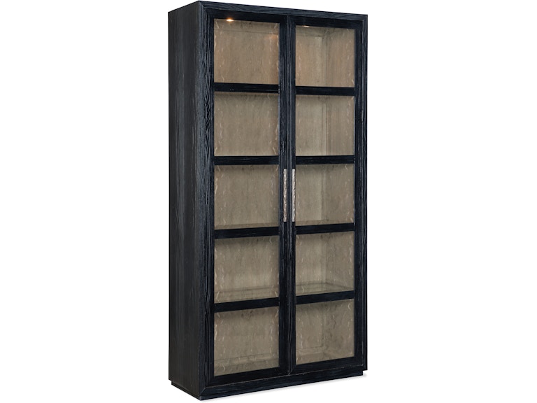 norrwood Hooker Furniture Casual Dining Linville Falls Shou Sugi Ban Curio Cabinet 6150-75906-99 at Norwood Furniture