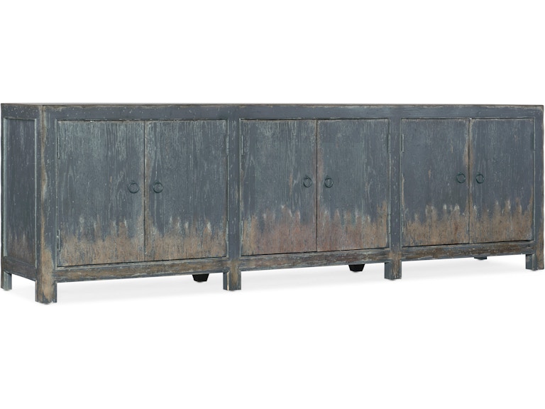 norrwood Hooker Furniture Home Entertainment Boheme Salvator Media Console 5750-55489-BLU at Norwood Furniture