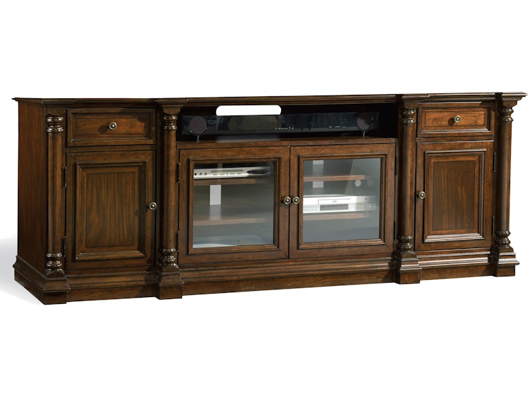 norrwood Hooker Furniture Home Entertainment Leesburg Entertainment Console 5381-55484 at Norwood Furniture