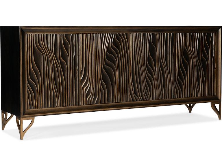 norrwood Hooker Furniture Home Entertainment Melange Mountgomery Four Door Credenza 628-55005-87 at Norwood Furniture