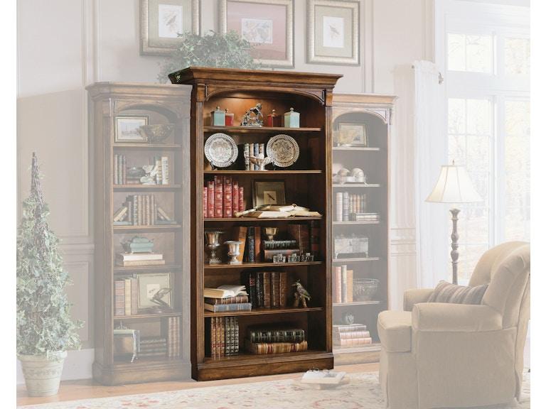 norrwood Hooker Furniture Home Office Brookhaven Open Bookcase 281-10-545 at Norwood Furniture