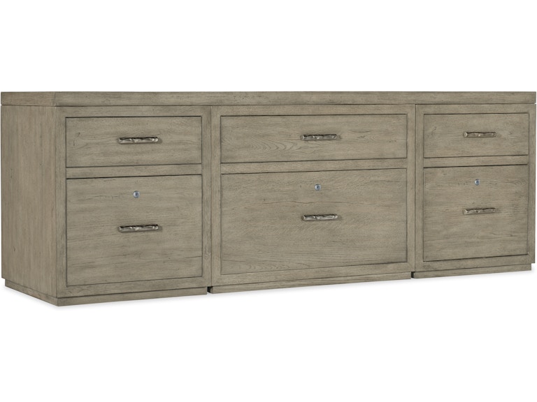 norrwood Hooker Furniture Home Office Linville Falls Credenza - 84in Top-2 Small Files and Lateral File 6150-10919-85 at Norwood Furniture
