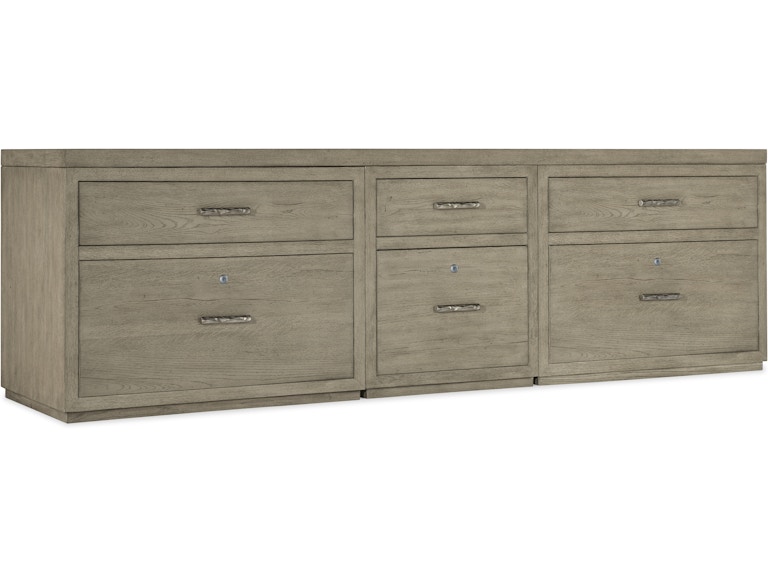 norrwood Hooker Furniture Home Office Linville Falls Credenza - 96in Top-Small File and 2 Lateral Files 6150-10931-85 at Norwood Furniture