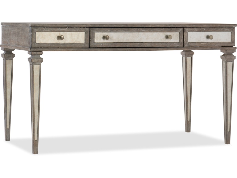 norrwood Hooker Furniture Home Office Rustic Glam Leg Desk 1641-10458-LTWD at Norwood Furniture