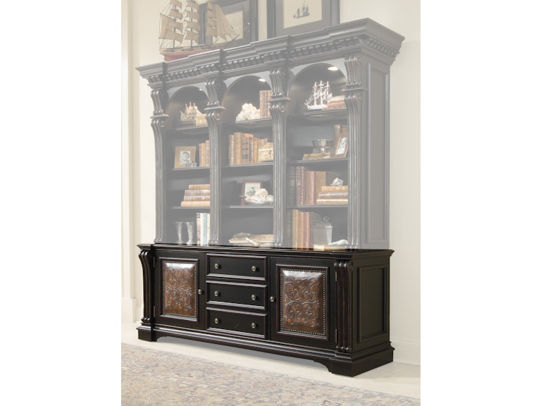 norrwood Hooker Furniture Home Office Telluride Bookcase Base 370-10-265 at Norwood Furniture