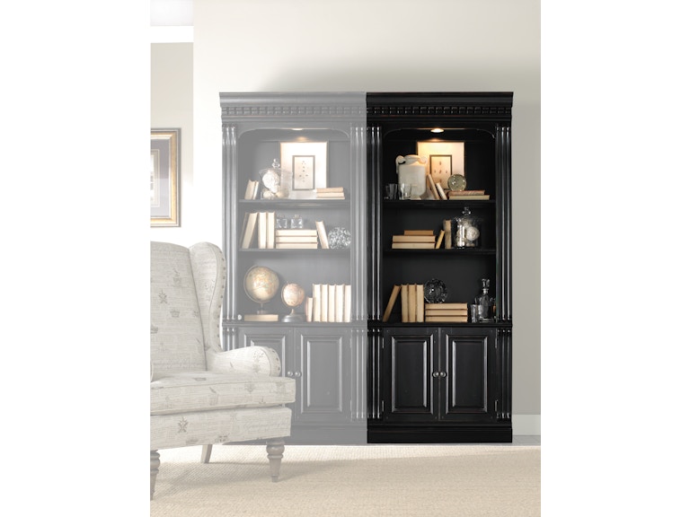 norrwood Hooker Furniture Home Office Telluride Bunching Bookcase (w/doors) 370-10-446 at Norwood Furniture