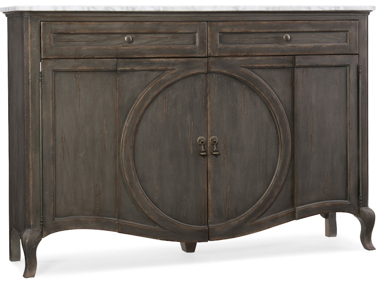 norrwood Hooker Furniture Living Room Melange Four-Door Two-Drawer Credenza 1610-85005-GRY at Norwood Furniture