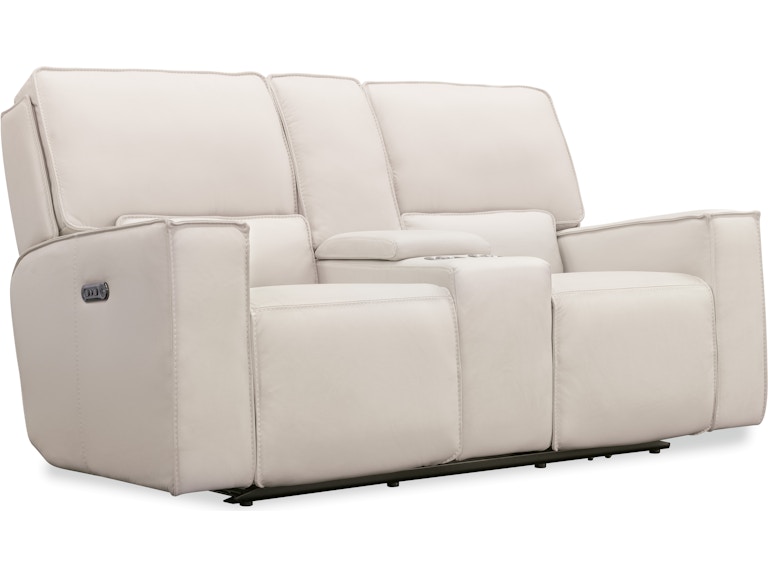 norrwood Hooker Furniture Living Room Miles Zero Gravity PWR Console Loveseat w/PWR Headrest SS727-PHZC2-001 at Norwood Furniture