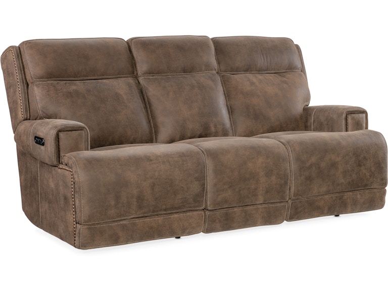 norrwood Hooker Furniture Living Room Wheeler Power Sofa with Power Headrest SS762-PHZ3-085 at Norwood Furniture
