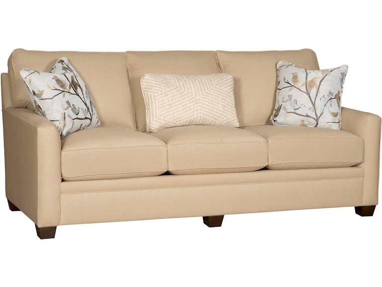 norrwood King Hickory Living Room Benson Sofa with Pleated Arm And Attached Back Warm Brown Base And Fabric 4775-PAW-F at Norwood Furniture