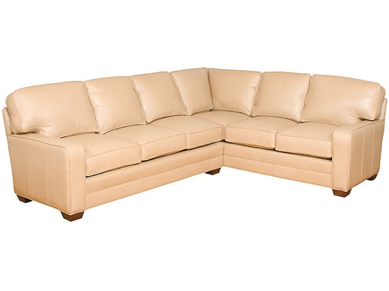 norrwood King Hickory Living Room Bentley Leather Sectional 4400-Sect-L at Norwood Furniture