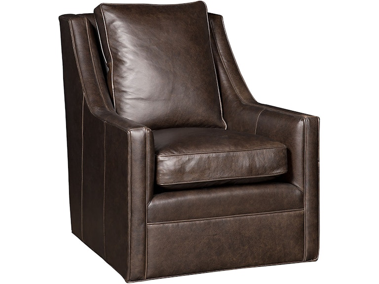 norrwood King Hickory Living Room Brandon Swivel Leather Chair 241-SL at Norwood Furniture