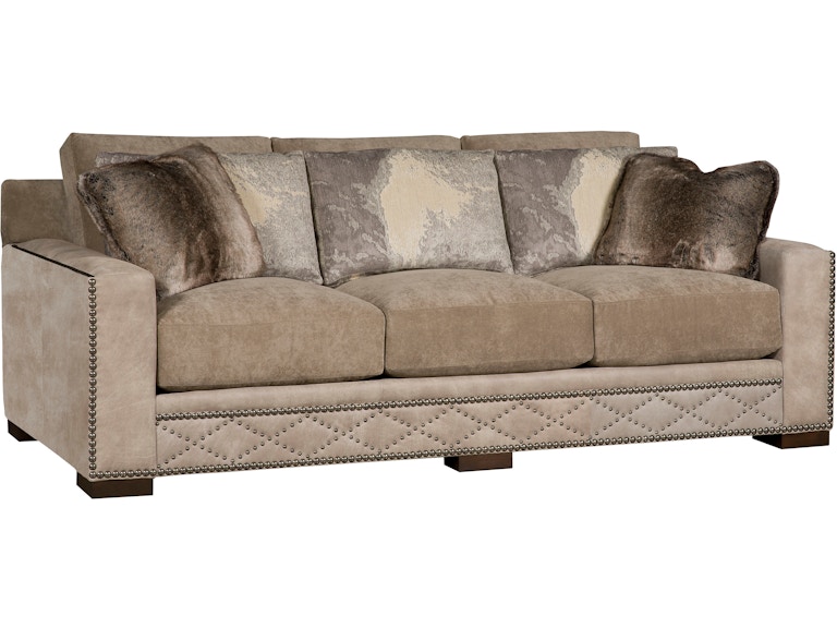 norrwood King Hickory Living Room California Leather/Fabric Sofa 5800-LF at Norwood Furniture