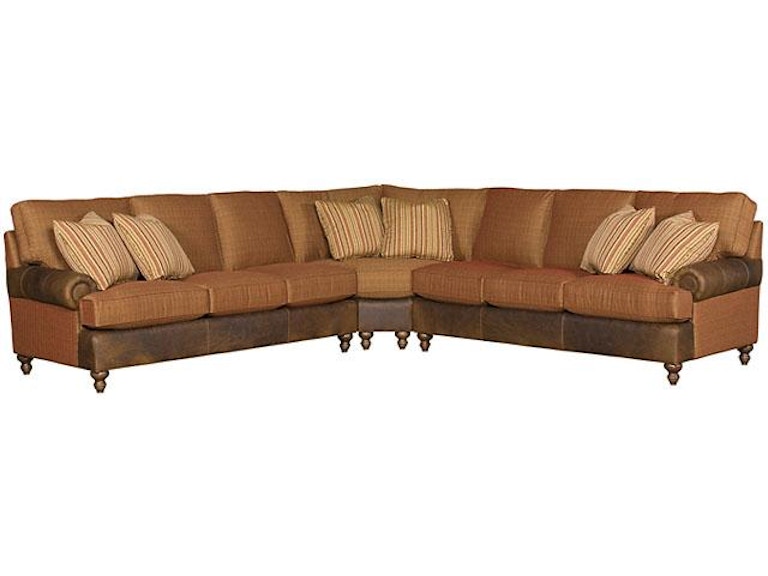 norrwood King Hickory Living Room Chatham Leather/Fabric Sectional 5900-Sect-LF at Norwood Furniture