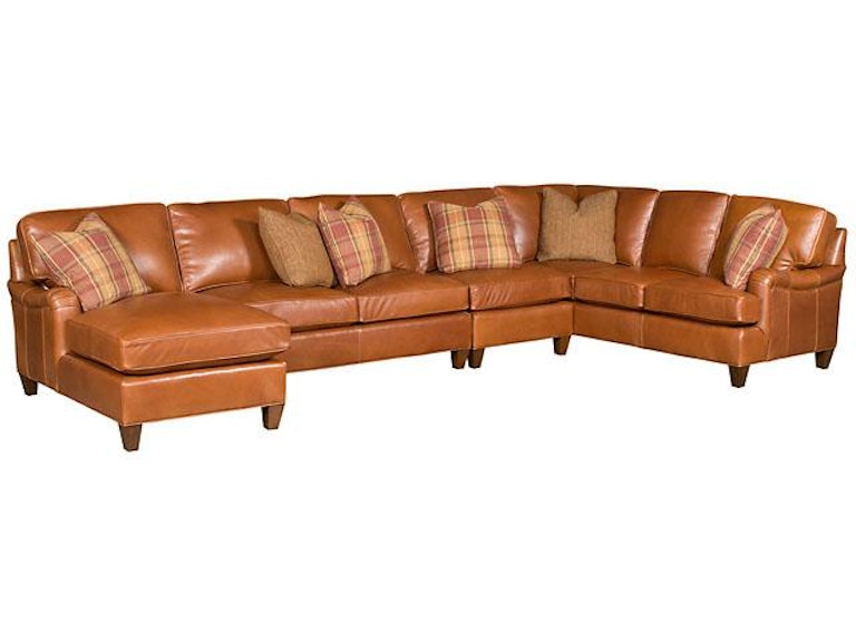 norrwood King Hickory Living Room Chatham Leather Sectional 5900-Sect-L at Norwood Furniture