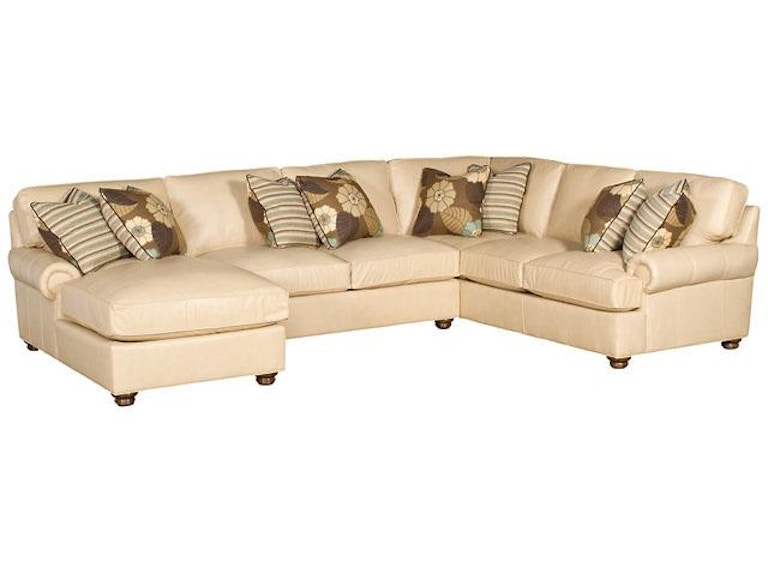 norrwood King Hickory Living Room Henson Leather Sectional 6000-Sect-L at Norwood Furniture