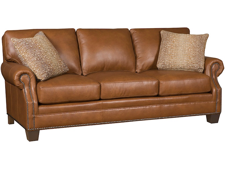 norrwood King Hickory Living Room Jordan Leather Sofa 5500-RAW-L at Norwood Furniture