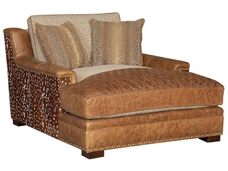norrwood King Hickory Living Room Sally Fabric Leather Chaise 2460-LF at Norwood Furniture