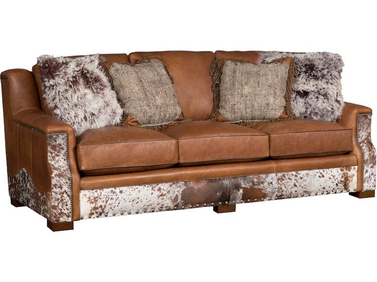 norrwood King Hickory Living Room Sally Leather Sofa 2400-L at Norwood Furniture
