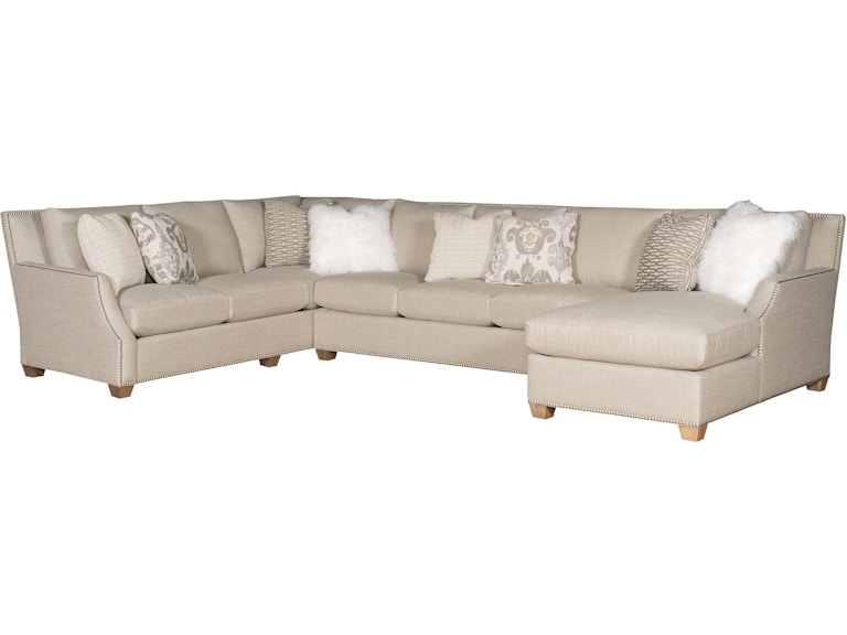 norrwood King Hickory Living Room Santiago Fabric Sectional 2300-Sect-F at Norwood Furniture