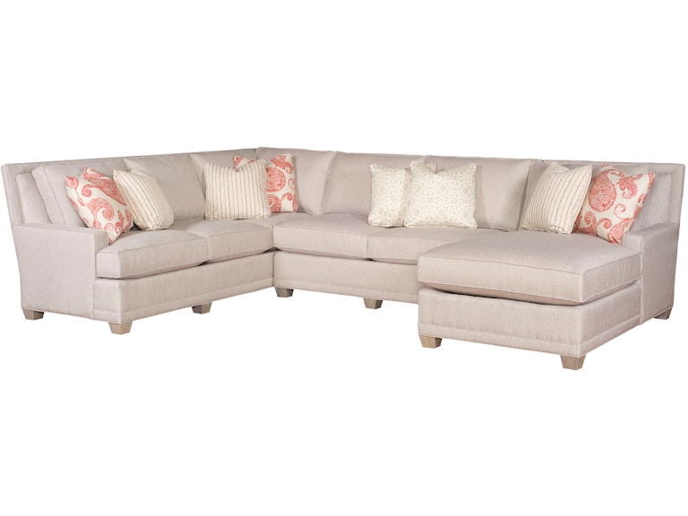 norrwood King Hickory Living Room Savannah Fabric Sectional 1000-Sect-F at Norwood Furniture