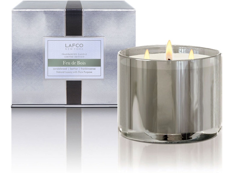 norrwood LAFCO 30oz 3-Wick Feu De Bois Candle 140578 at Norwood Furniture