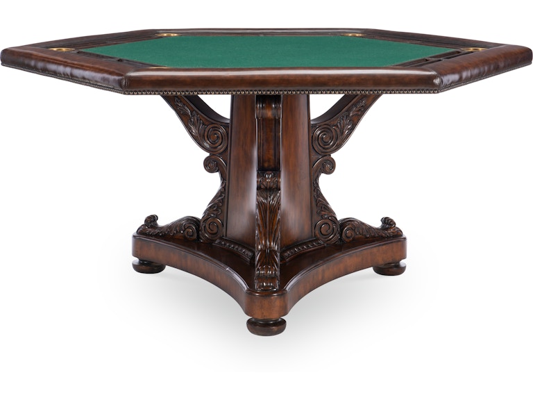norrwood Maitland-Smith Bar and Game Room Poker Table 8299-31 at Norwood Furniture