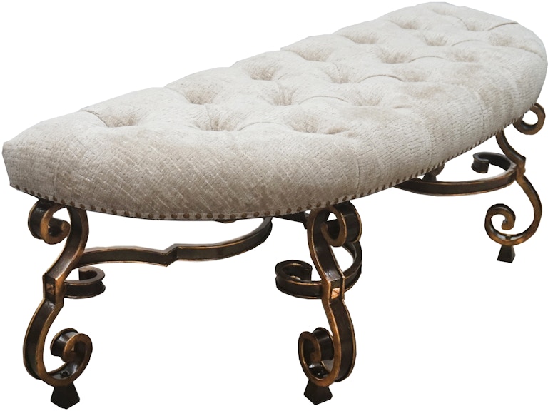 norrwood Maitland-Smith Living Room Aria Bench 88-0248 at Norwood Furniture