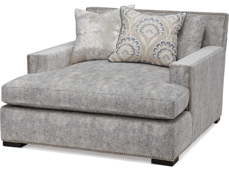 norrwood Massoud Living Room Chaise 1351 Scene Azure at Norwood Furniture