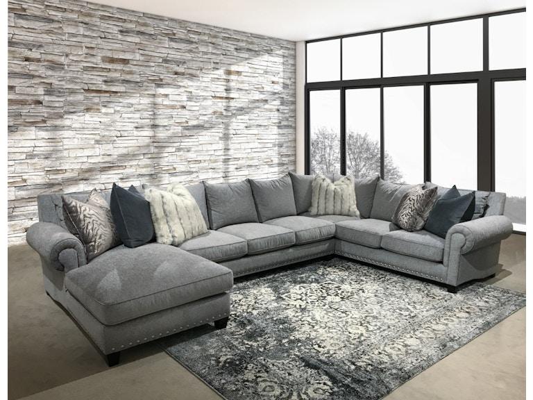 norrwood Norwood Comfort Seating Living Room Gray Sectional NCSNO1 at Norwood Furniture