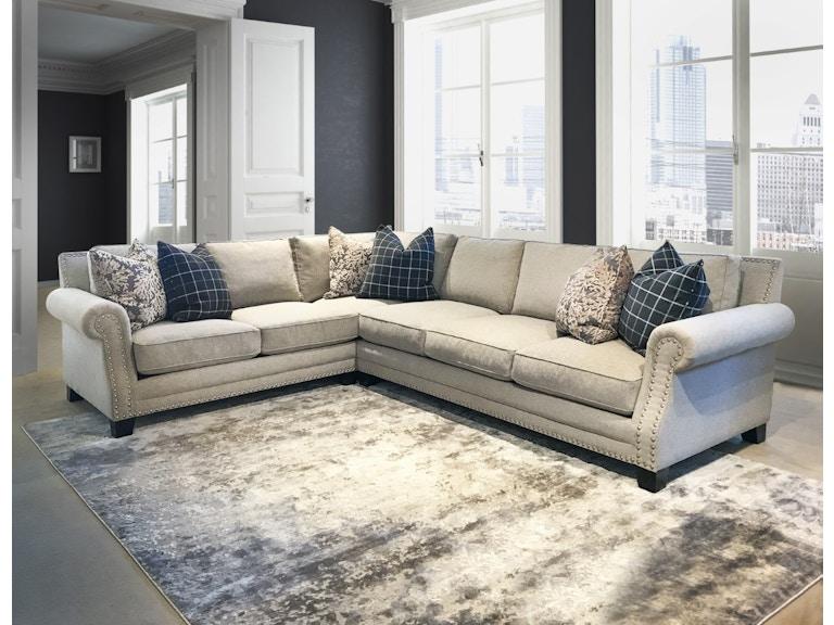 norrwood Norwood Comfort Seating Living Room Rolled Arm Sectional NOCSNo3 at Norwood Furniture