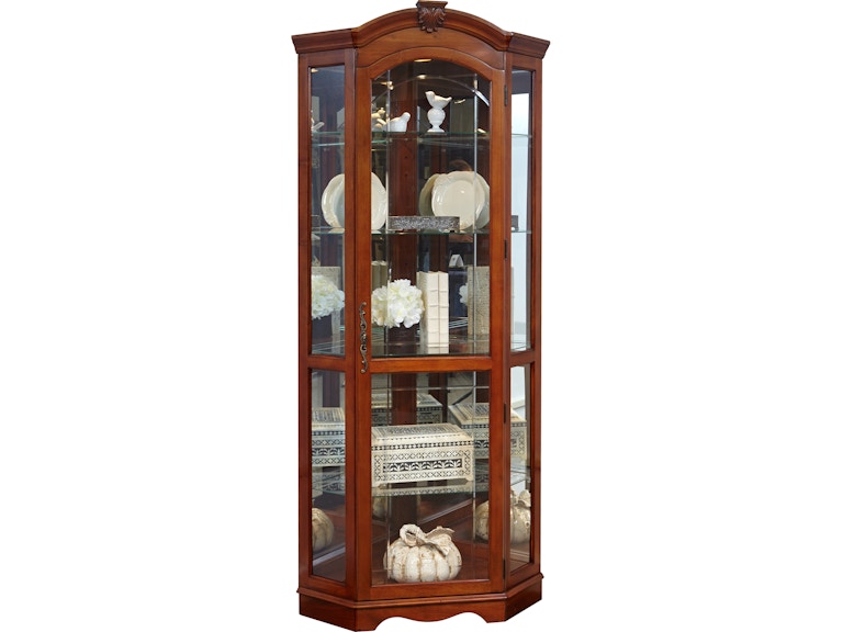 norrwood Pulaski Furniture Living Room Corner Curio 20671 at Norwood Furniture