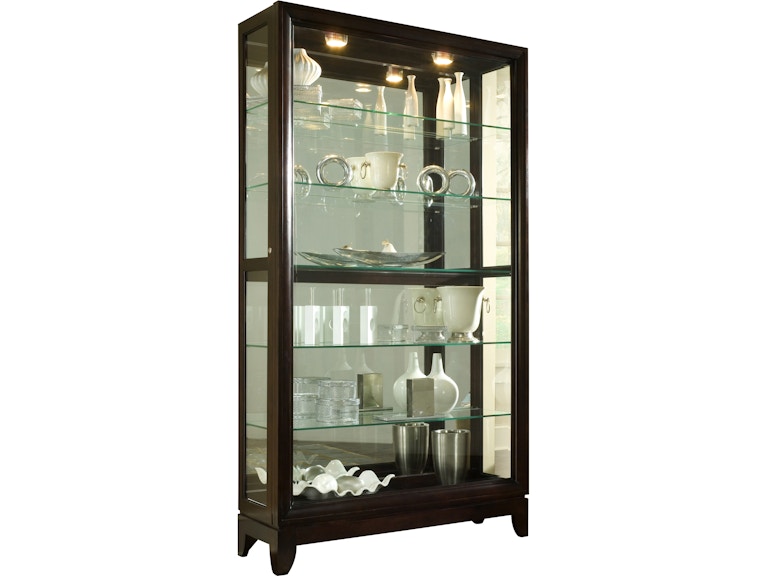 norrwood Pulaski Furniture Living Room Two Way Sliding Door Curio 20661 at Norwood Furniture
