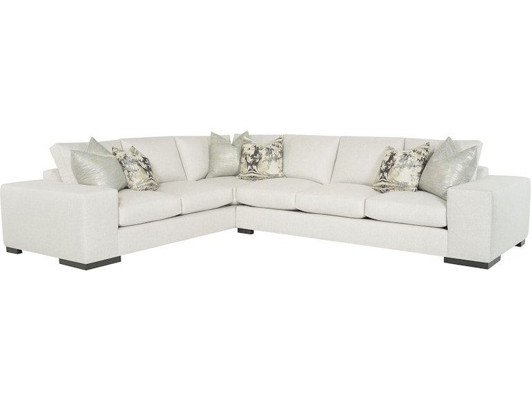 norrwood Rene Cazares Living Room RC Carbon 2 Pc Wood Leg Sectional Carbon 2 Pc Wood Leg at Norwood Furniture