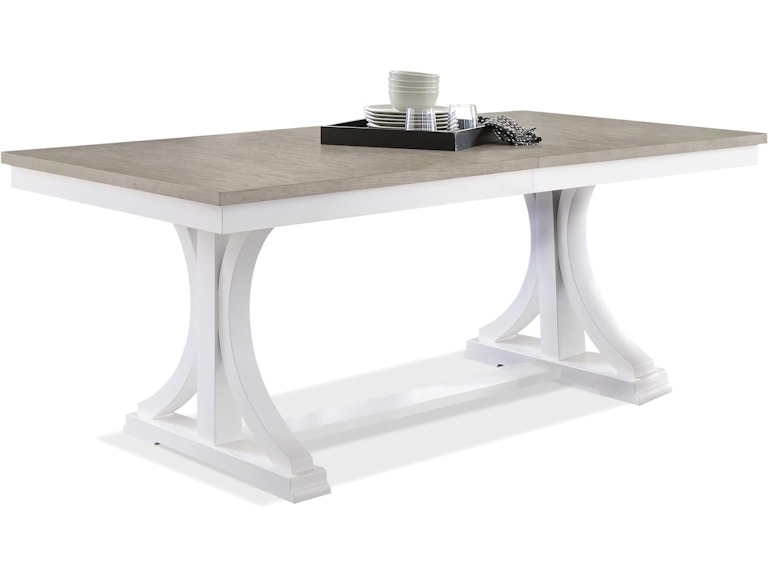 norrwood Riverside Casual Dining Trestle Dining Table 37253 at Norwood Furniture