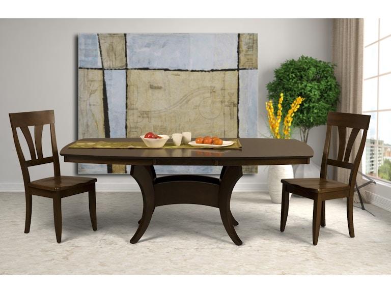norrwood Saloom Casual Dining Crescent Dining Table CRESCENT at Norwood Furniture