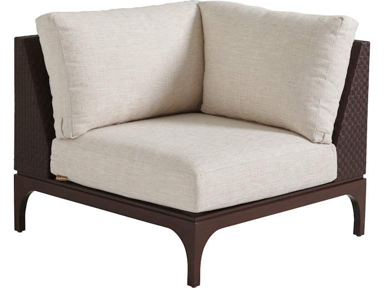 norrwood Tommy Bahama Outdoor Living Outdoor Furniture Corner Chair Shown with Cushion Set 3420-51CR at Norwood Furniture