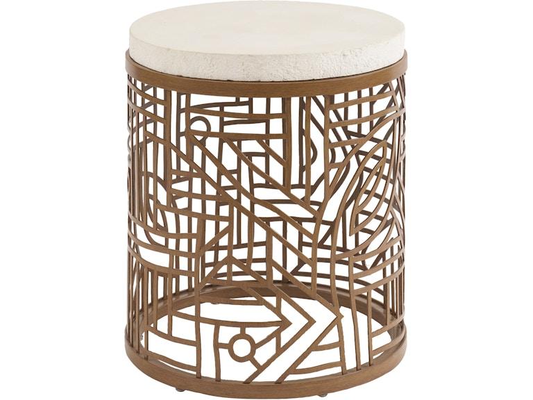 norrwood Tommy Bahama Outdoor Living Outdoor Furniture Round End Table 3340-950C at Norwood Furniture