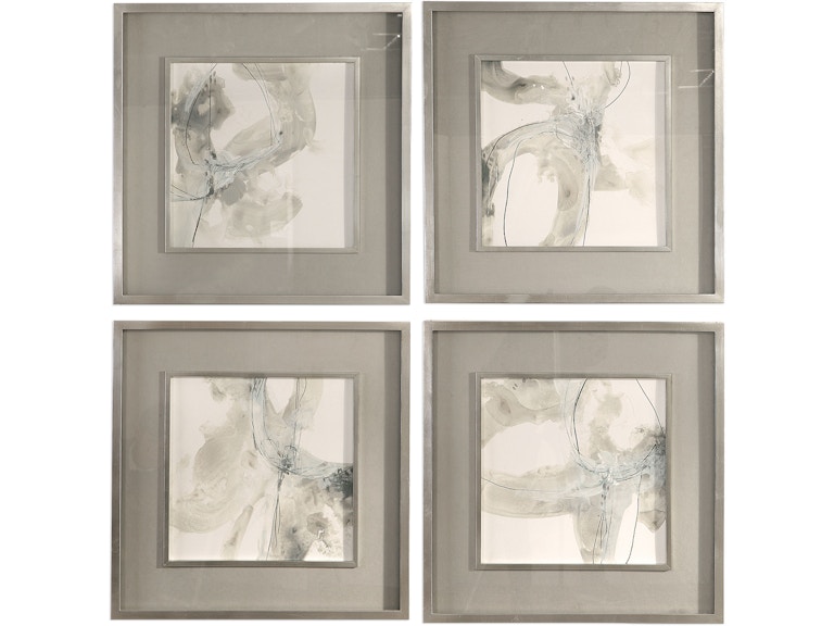 norrwood Uttermost Art Divination Abstract Art Set/4 41583 at Norwood Furniture