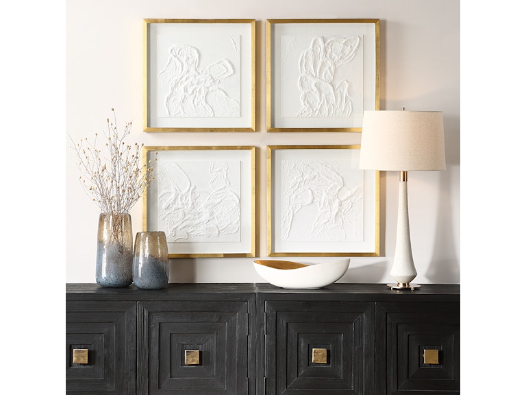 norrwood Uttermost Art Fourfold Framed Prints Set/4 32387 at Norwood Furniture